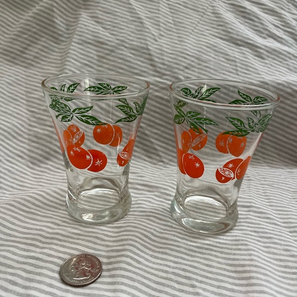 Anchor Hocking vintage orange juice glasses - Picture 3 of 3